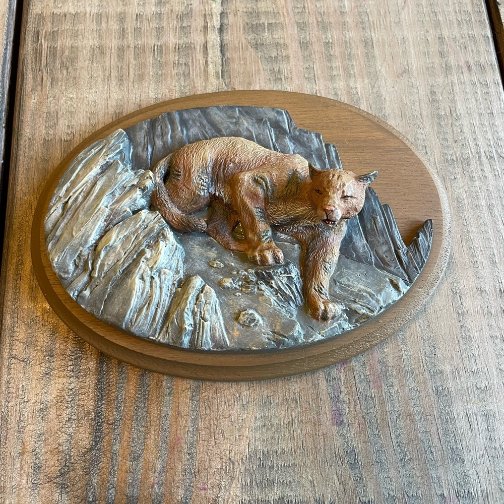 Vintage Avon Mountain Lion Plaque